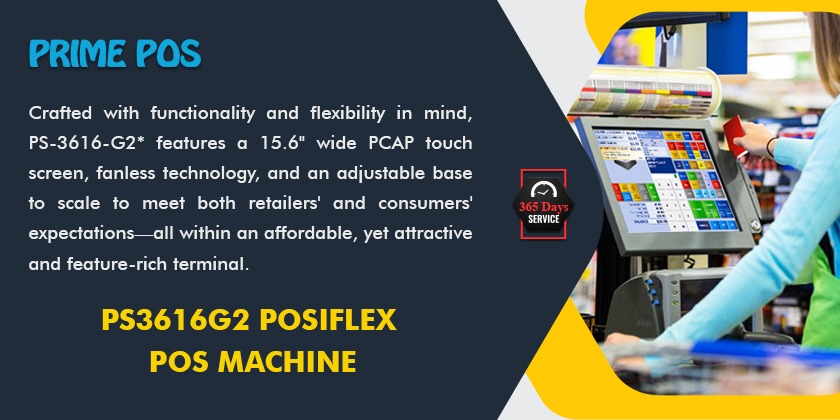 posiflex ps3616g2- Billing touch Screen retail Billing System best touch Billing System in India.