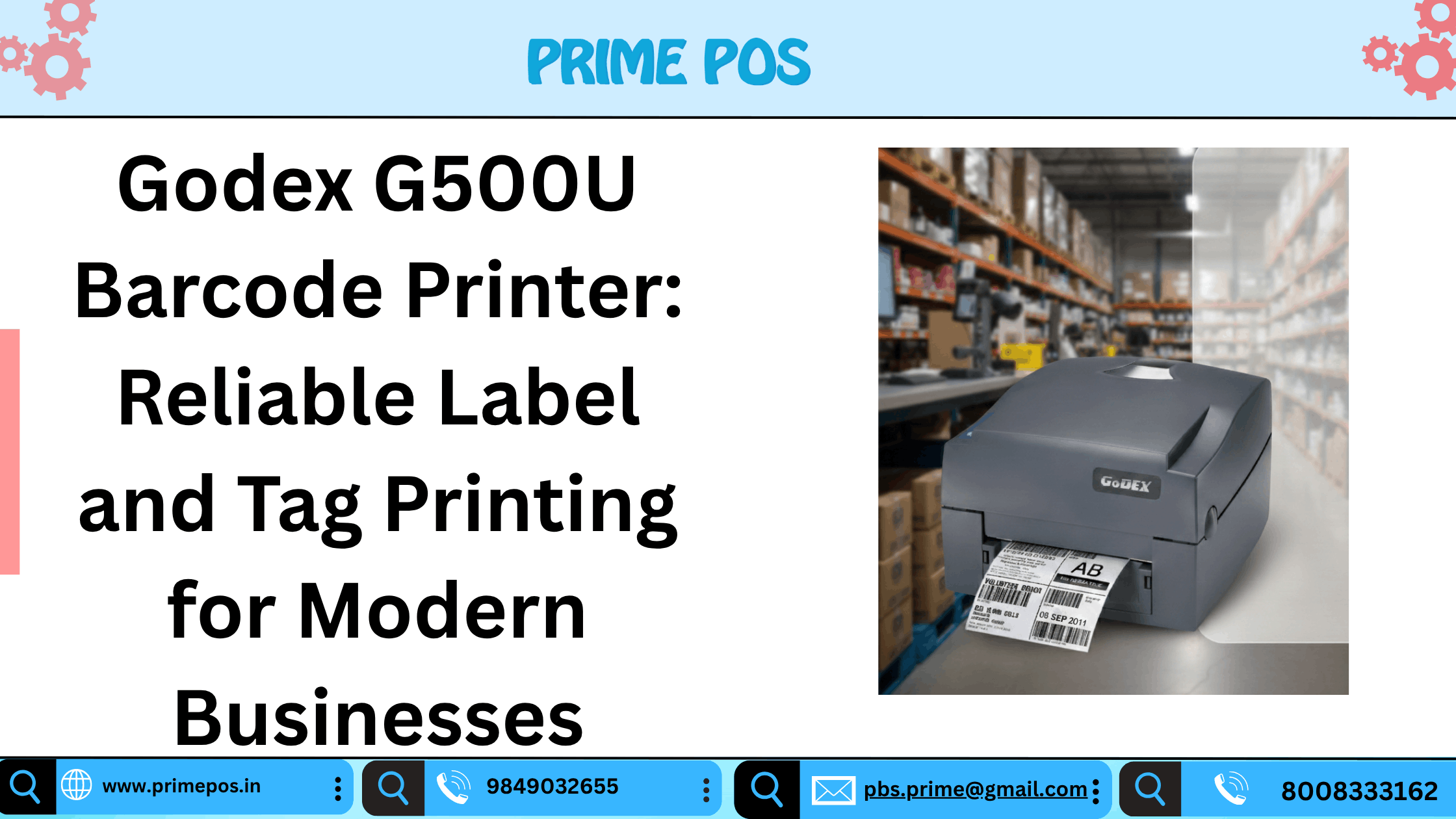 Godex G500U barcode printer